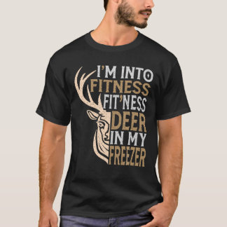 T-shirt Chasseur amusant Papa Je suis dans Fitness Deer Fr