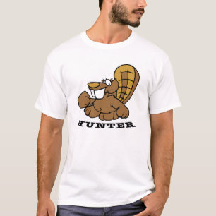 T-shirt Chasseur blanc de castor