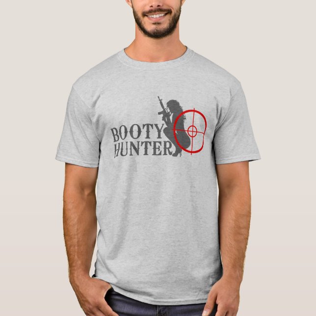 T-shirt Chasseur de butin sur le noir (Devant)