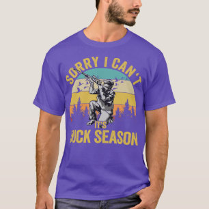 T-shirt Chasseur De Canard Désolé Je Ne Peux Pas Sa Saison