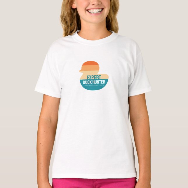 T-shirt Chasseur de canard expert enfants (Devant)