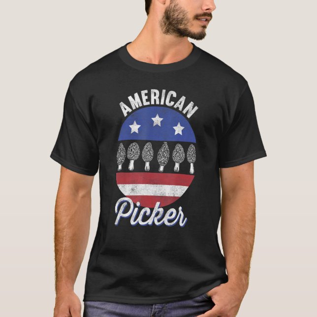 T-shirt Chasseur de champignons Morel American Picker Us (Devant)