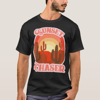 T-shirt Chasseur de coucher de soleil pour femmes désert o
