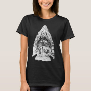 T-shirt Chasseur de pointes Arrowhead Amérindien Chasse de