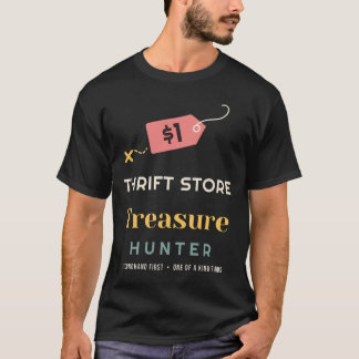T-shirt Chasseur de trésors dans un magasin d'aubaines Cha