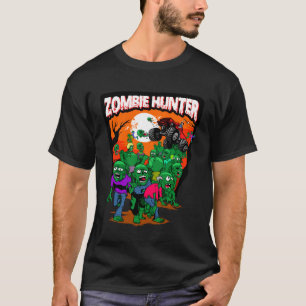 T-shirt Chasseur de Zombie de Monster Truck Halloween Tueu