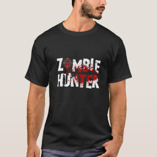 T-shirt Chasseur de zombies Horreur Halloween Mort Corps Z