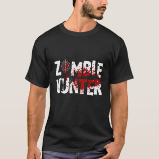 T-shirt Chasseur de zombies Horreur Halloween Mort Corps Z