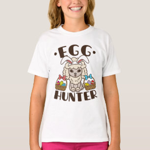 T-shirt Chasseur d'oeufs de caniche de Pâques