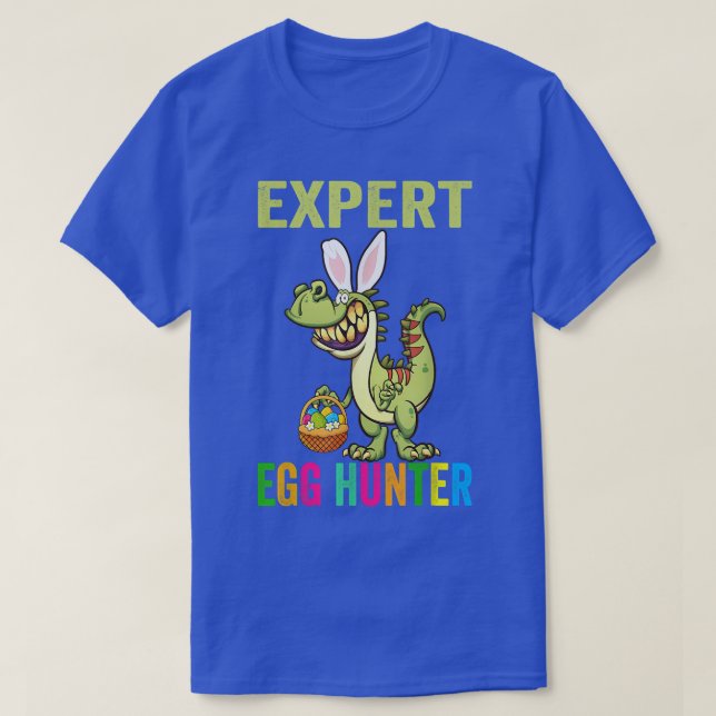 T-shirt Chasseur D'Oeufs D'Epert T Re Dinosaur Bunny Pâque (Design devant)