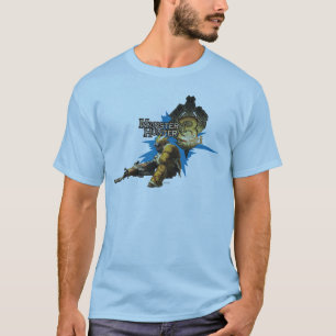 T-shirt Chasseur masculin avec Bowgun, artilleur lourd