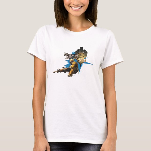 T-shirt Chasseur masculin avec Bowgun, artilleur lourd (Devant)