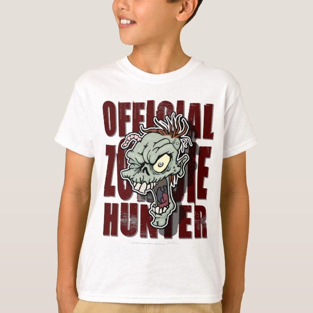 T-shirt Chasseur officiel de zombi (Devant)