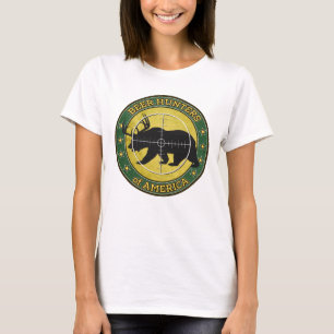 T-shirt Chasseurs de bière de l'Amérique (ours d'amuseme