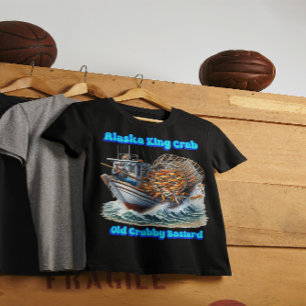 T-shirt Chasseurs de crabe Voyage Vieux bâtard de crabe