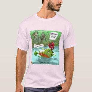 T-shirt Chasseurs Végétaliens Drôles par LTCartoons