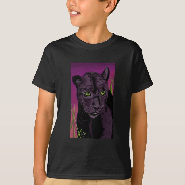 T-shirt Chassez au noir foncé de base de pièce en t (Devant)