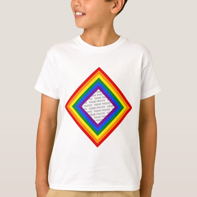 T-shirt CHÂSSIS DU DRAPEAU PLANIFIÉ + votre signe ou image (Devant)