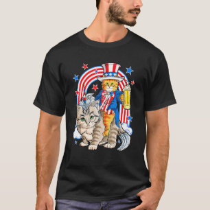 T-shirt Chat 4 juillet Caticorn Unicorne Meowica Femmes Me