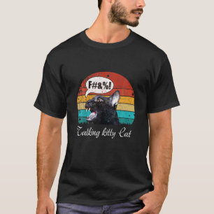 T-shirt Chat à chat Vintage rétro Talking