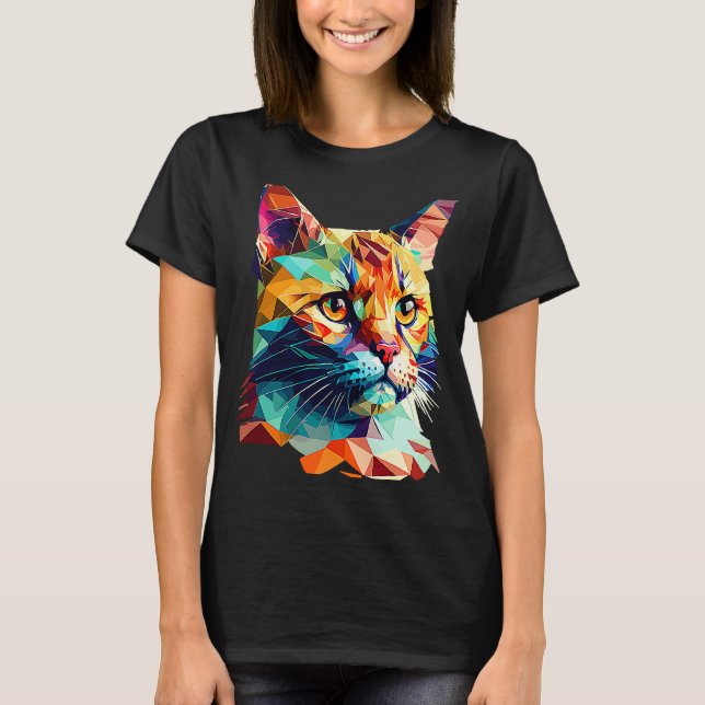 T-shirt Chat à faible densité (Devant)