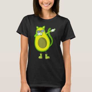 T-shirt Chat à l'avocat qui dabbe avocato