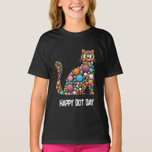 T-shirt chat à pois pour le jour des points