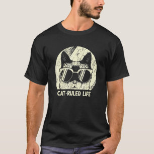 T-shirt Chat a régné sur la vie Chat  Famille Chatons Pare