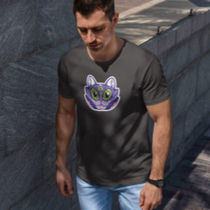 T-shirt Chat à trois yeux