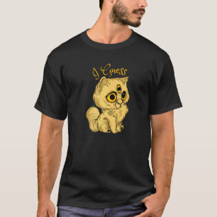 T-shirt Chat à trois yeux Je suppose Meh Costume d'Hallowe