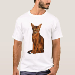 T-Shirt Chat Abyssin Vintage Cadeau Unique pour