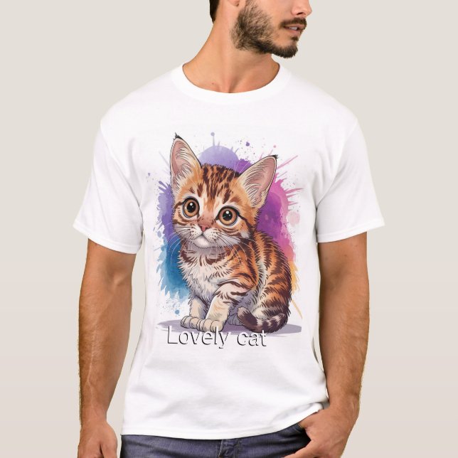 T-shirt Chat adorable (Devant)