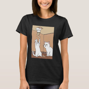 T-shirt Chat affamé de pizza