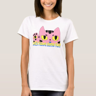 T-shirt Chat Alien Pocket Lets Amusants