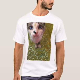 T-shirt Chat amusant dans la cuisine Photo / Dessin d'oeuv