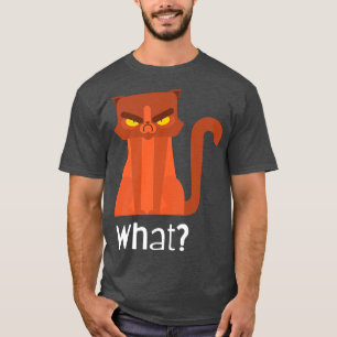 T-shirt Chat amusant pour hommes femmes Chat What Funny Ki