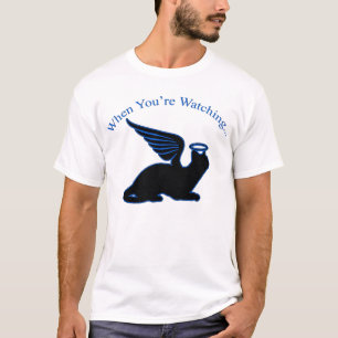 T-shirt Chat Ange À L'Avant