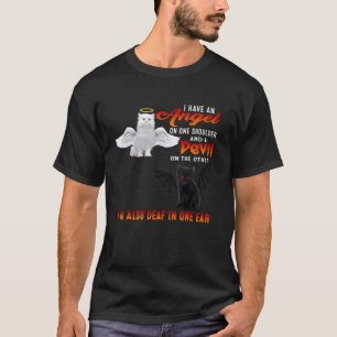 T-shirt Chat Ange Et Chat Diable Drôle Kitty Chat Chats