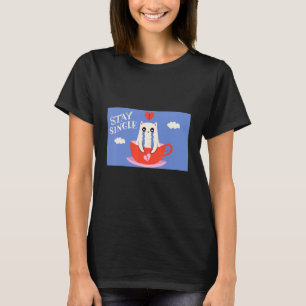 T-shirt Chat anti cœur brisé