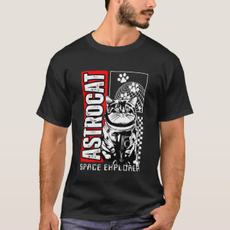 T-shirt Chat astronaute, Chat spatial, Chat humoristique,