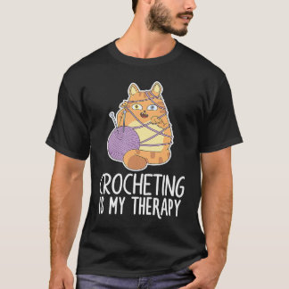 T-shirt Chat au crochet Laine Couture Tricot