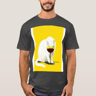 T-shirt Chat au vin