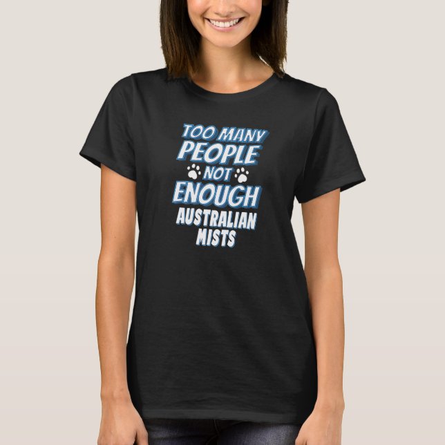 T-shirt Chat Australian Mist disant Introverti (Devant)