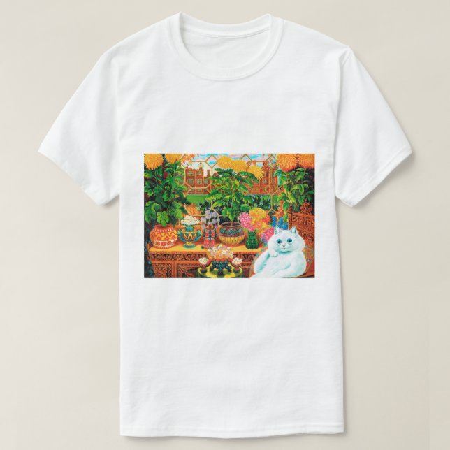 T-shirt Chat aux Fleurs, Louis Wain (Design devant)