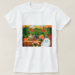 T-shirt Chat aux Fleurs, Louis Wain