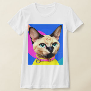 T-shirt Chat aux yeux saisissants