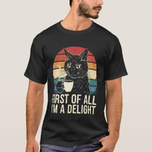 T-shirt Chat Avant tout je suis un délice