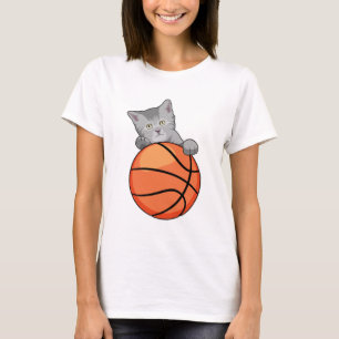 T-shirt Chat avec basket