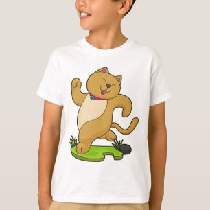 T-shirt Chat avec Choker à l'exécution