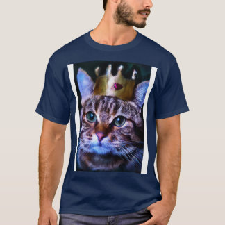 T-shirt Chat avec couronne 2